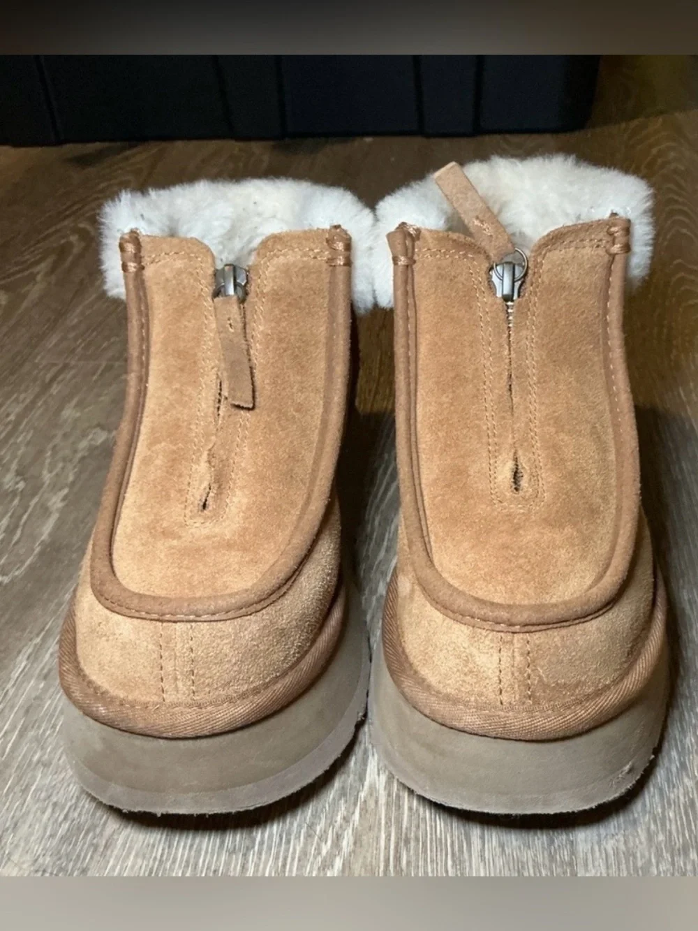 UGG platform ankle boots